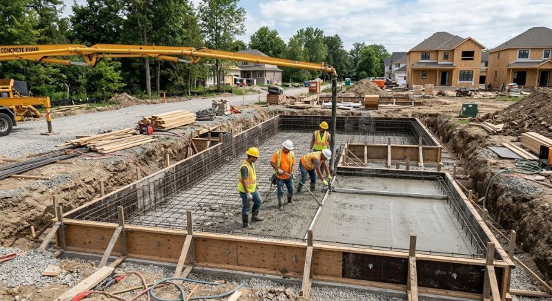 Foundation Construction in North Reading, MA